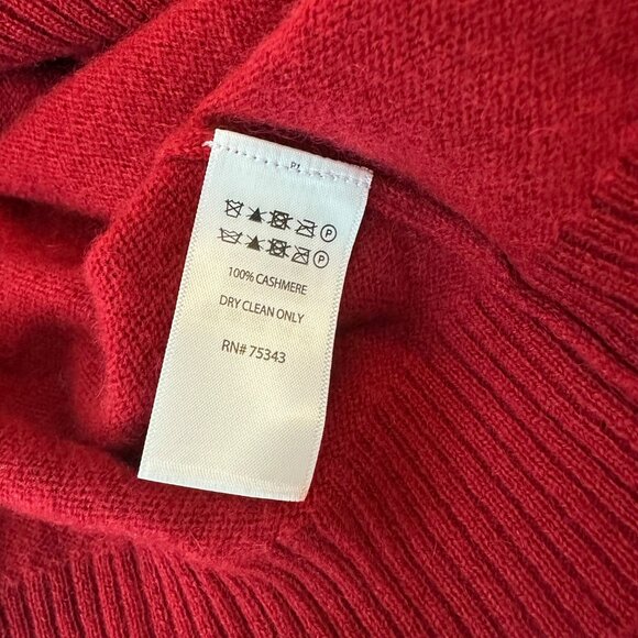 WILT Karanda Red Cashmere Bobble Button Cardigan Sweater - Picture 7 of 7